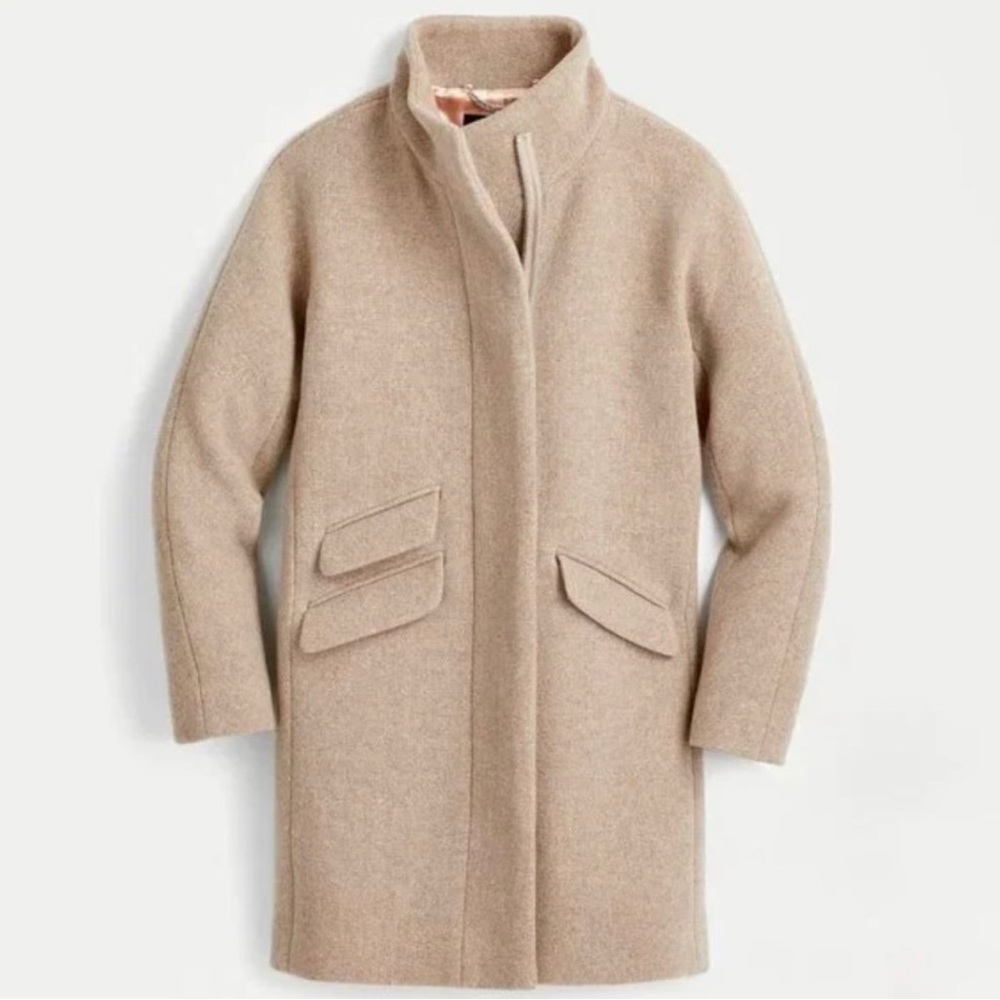 J.Crew Cocoon Coat Wool in Sandstone